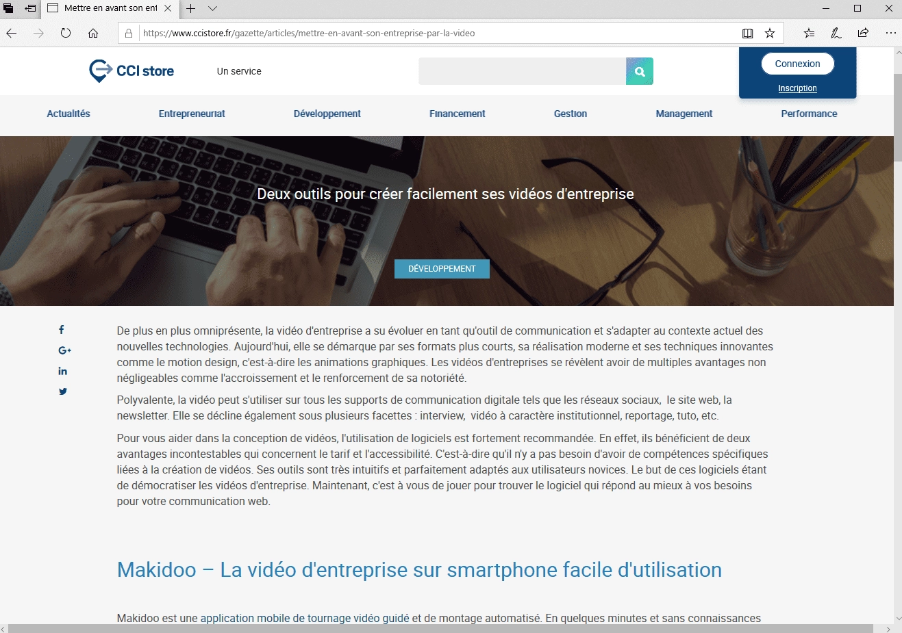 rédaction web cci store référencement naturel seo