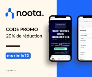 Code promo Noota : 20% de réduction avec le code de parrainage "marielle73"