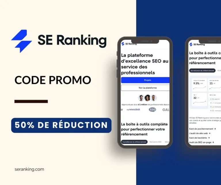 Code promo SE Ranking : 50% de réduction immédiate