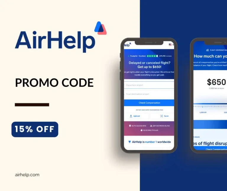 Promo code AirHelp 15% off on your plan