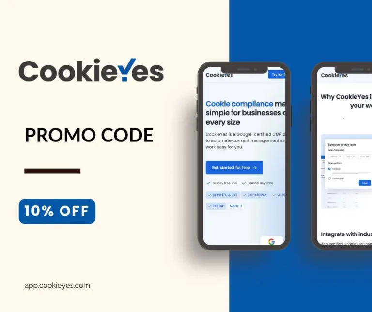 CookieYes promo code: 10% off