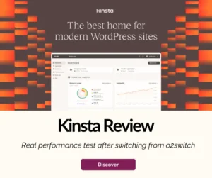 Kinsta review performance test after migration from o2switch