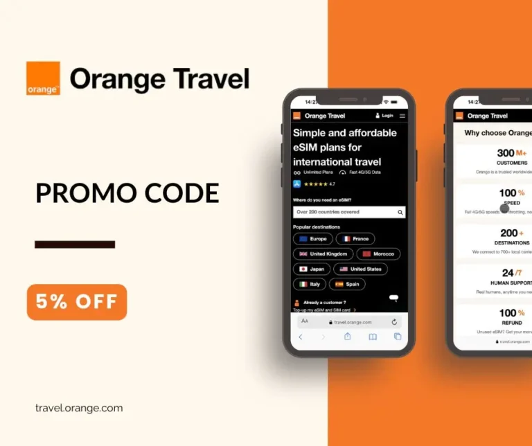 Orange Travel promo code : 5% off eSIM