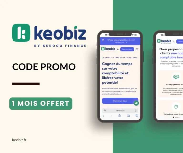 Code promo Keobiz parrainage : 1 mois offert sur votre comptabilité