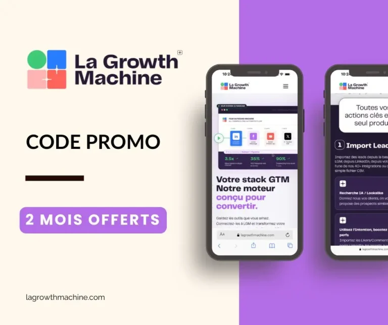 Code promo La Growth Machine (LGM) parrainage : 2 mois offerts !