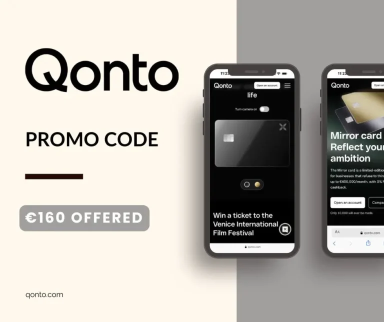 Code promo Qonto: Get €160 Bonus with the Referral Offer