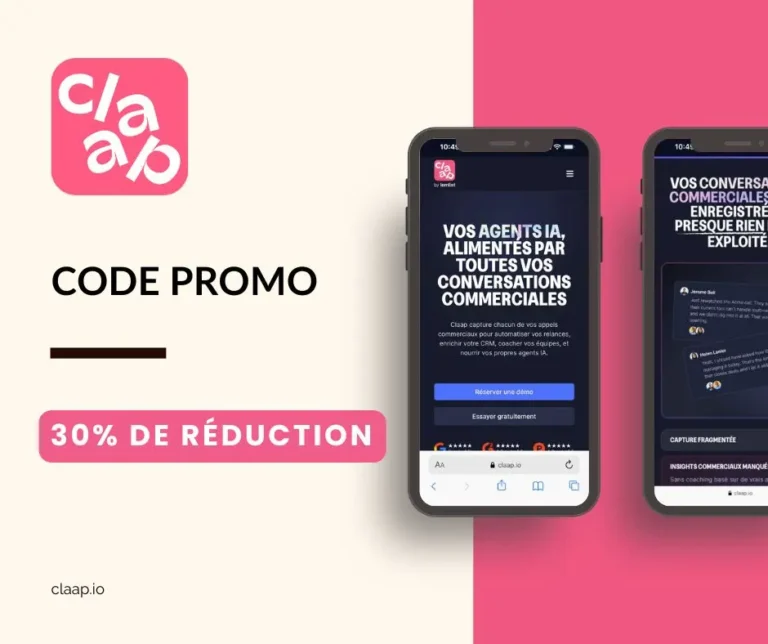 Code promo Claap parrainage : 30% de réduction sur votre outil IA