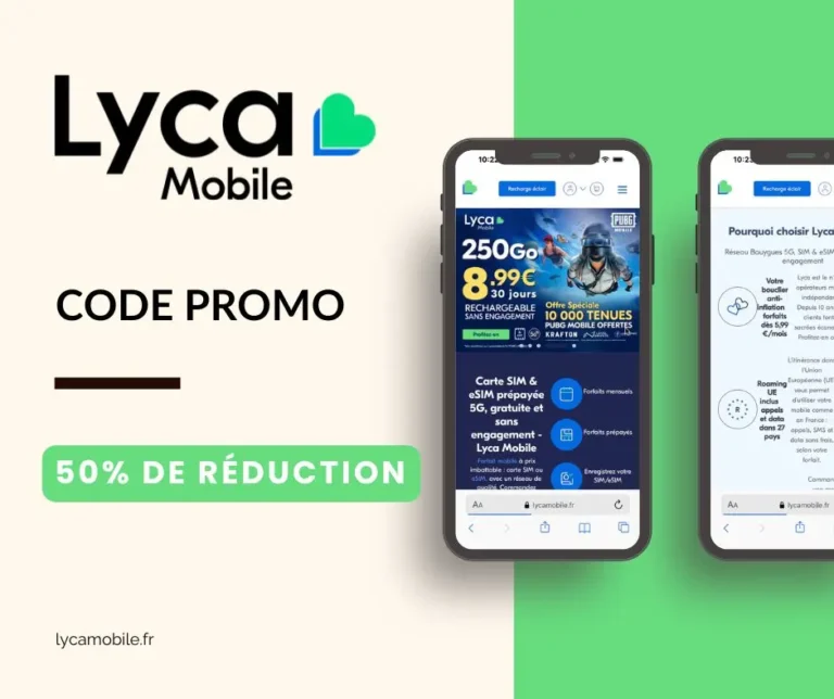 Code promo Lyca Mobile parrainage : 50% de réduction sur votre forfait