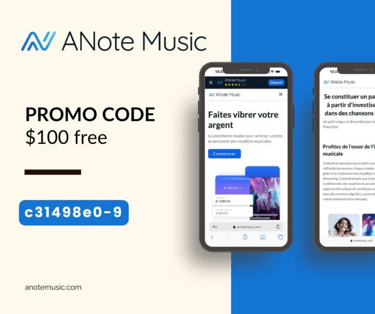 Anote Music promo code: $100 free