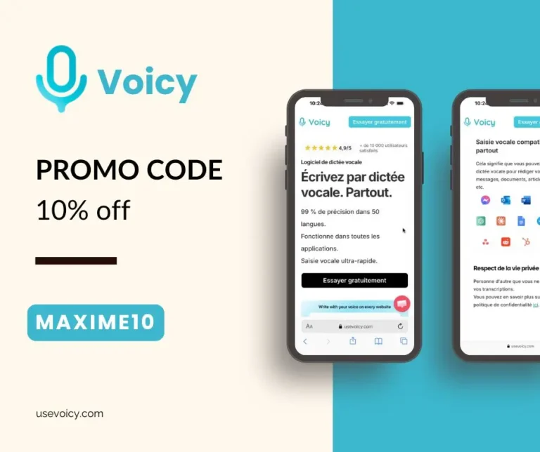 Voicy promo code - 10% off: MAXIME10