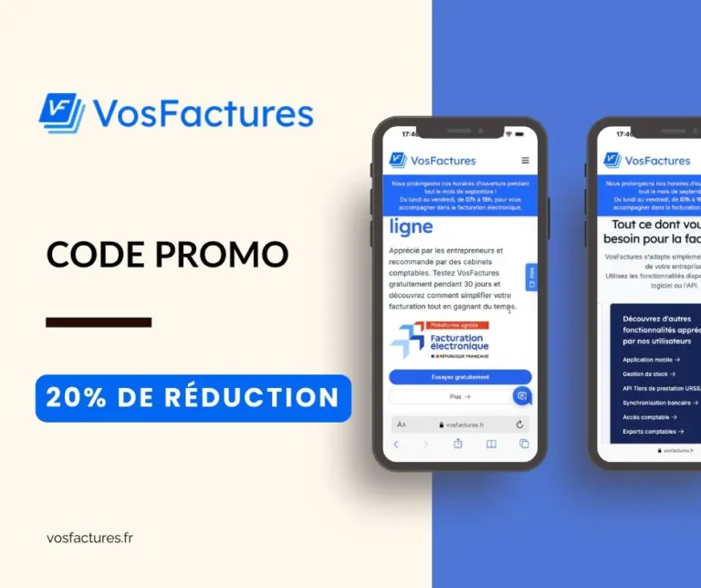 Code promo VosFactures parrainage : 20% de réduction