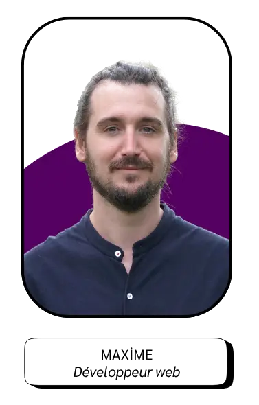 Développeur web, Maxime Derue