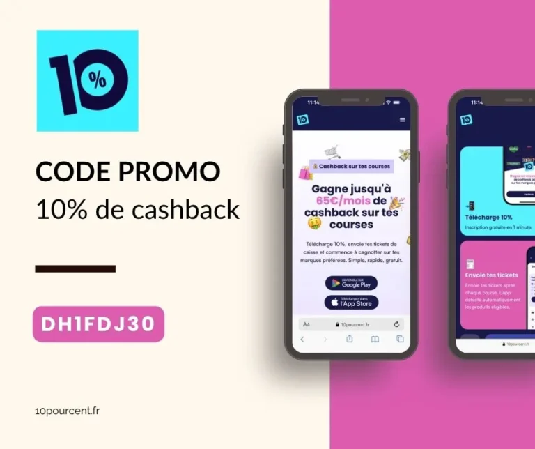 Code promo 10pourcent parrainage : 10% de cashback